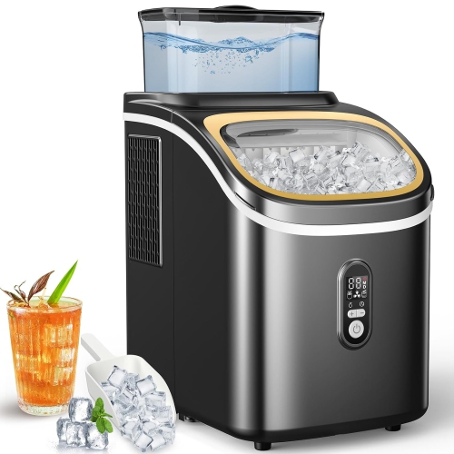 Antarctic Star Countertop Ice Maker,30 lbs/day, features 2 water-filling options,self-cleaning,24H timer,16 Cubes in 13 Mins,Ideal for