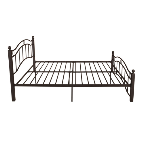 King Size Metal Bed Frame, Under Bed Storage Space, No Box Spring Needed, Durable Use, Copper