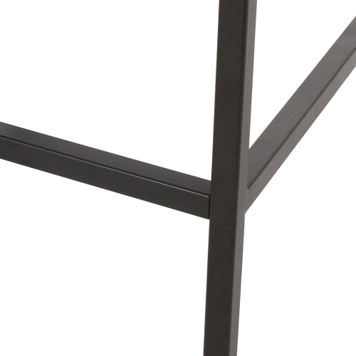 Velvet Counter Stool, Black, SET OF 2