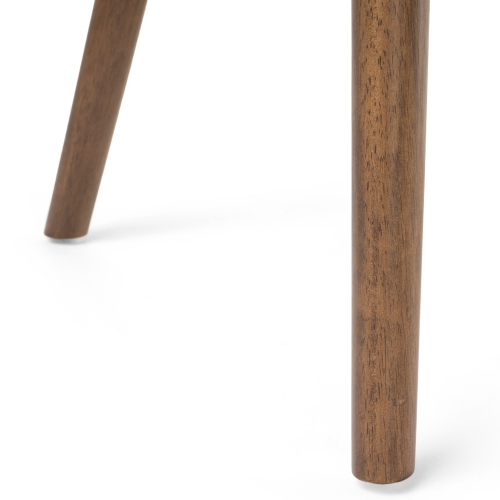 Dining Room Chairs Set of 2 Size: 23.5 in. D X 17.5 in. W X 32.75 in. H, Wood Frame Armless Design | All Season Pretty Cocoa Shade, Durable and Sturdy