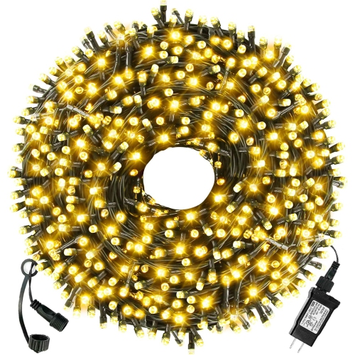 Upgraded 335FT 1000 LED String Lights, 8 Lighting Modes Waterproof Christmas Tree Lights Outdoor Indoor Fairy Lights for Holiday Party Wedding