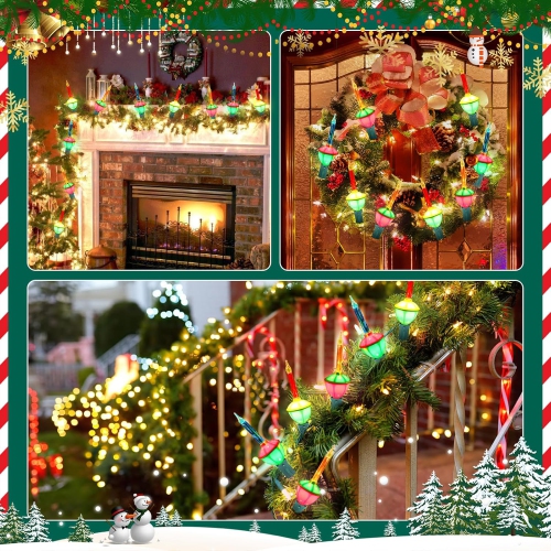 Christmas Bubble Lights, 10 Traditional Multicolor Bubble Lights Christmas Tree Lights UL Listed for Holiday Christmas Decorations Indoor/Outdoor