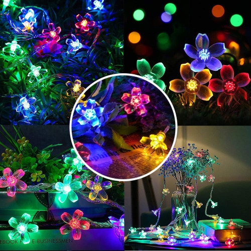 Christmas Lights Room Decor Flower String Lights 33 Feet 100LED 8 Modes Wedding Party Indoor Outdoor Flower Lights LED Lights