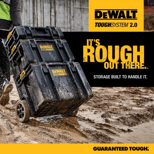 DEWALT TOUGHSYSTEM 2.0, Extra Large Tool Box, 22 in., 123 lbs. Capacity