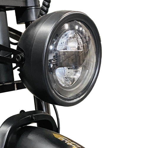 Ollie Powerslide E-Moto, Electric Bike, 500W Rear Hub Motor, 60-Mile Range, 20" x 4" Tires, Hydraulic Disc Brakes, Dual Passenger Seat, 7-Speed