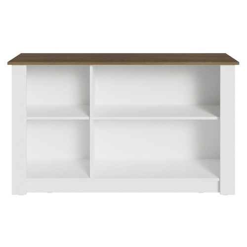 Armoire de bar à café Madesa avec unité de rangement en bois à 3 portes pour la cuisine, la salle à manger ou le bureau Parfait pour organiser les