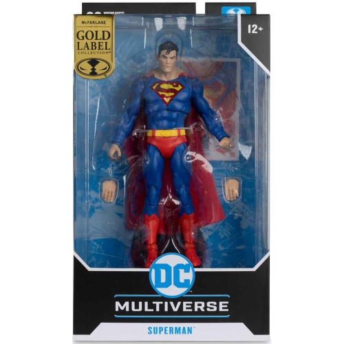 DC  Multiverse Action Comics 7 Inch Action Figure Exclusive - Superman Label In Gold