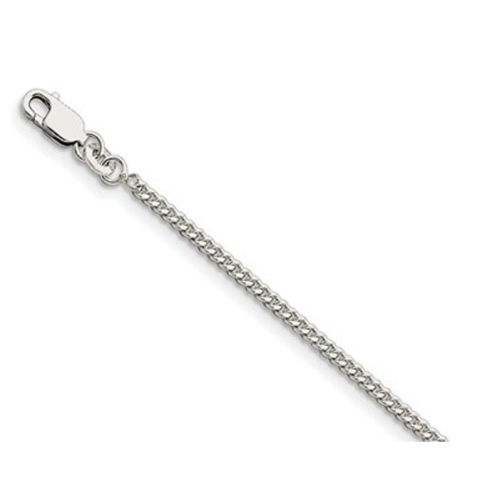 Curb Chain Bracelet in Sterling Silver 7 Inches