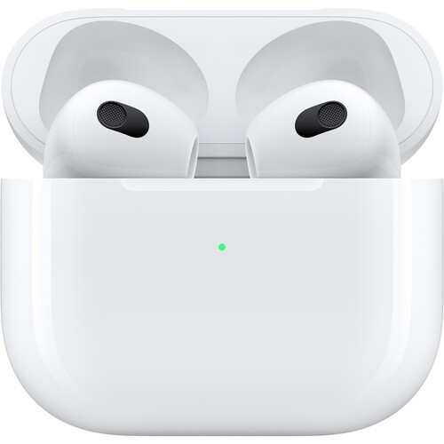 Apple AirPods (3rd generation) In-Ear True Wireless Earbuds with MagSafe Charging Case - White by APPLE - Refurbished condition - Image 3