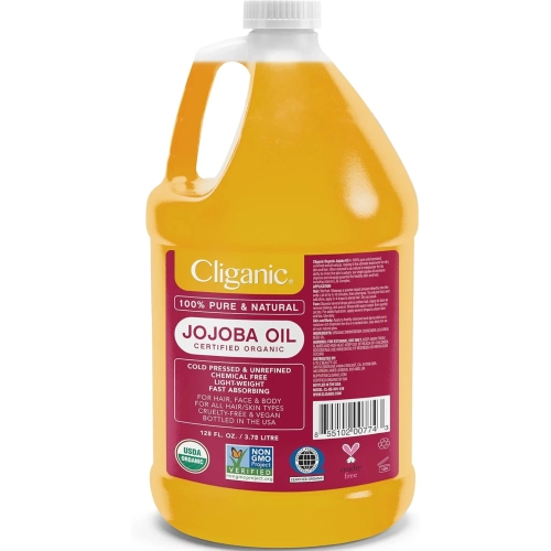 Organic Jojoba Oil Bulk – 100% Pure, Non-GMO, Gallon Size