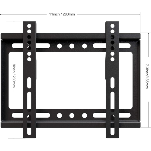 TV Wall Mount Slim Articulating Heavy-Duty Bracket Fixed Low Profile, for 20 22 24 32 39 40 14-42 inch LED OLED LCD Monitor Flat Screen Plasma TVs