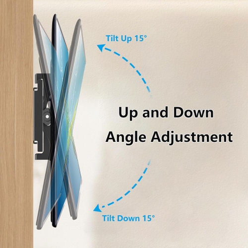 Tilt TV Wall Mount for 14-42 Inch Flat Curved Screen TVs Monior Holds up to 55lbs, Fits 24 32 40" Max VESA 200x200mm, Low Profile Small Wall Mount TV