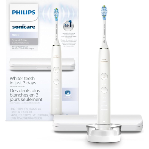 Philips Sonicare Diamondclean 9000 Special Edition Rechargeable Toothbrush, White Hx9911/93