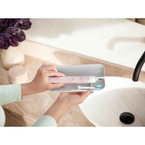 Philips Sonicare Diamondclean 9000 Special Edition Rechargeable Toothbrush, White/pink Hx9911/90