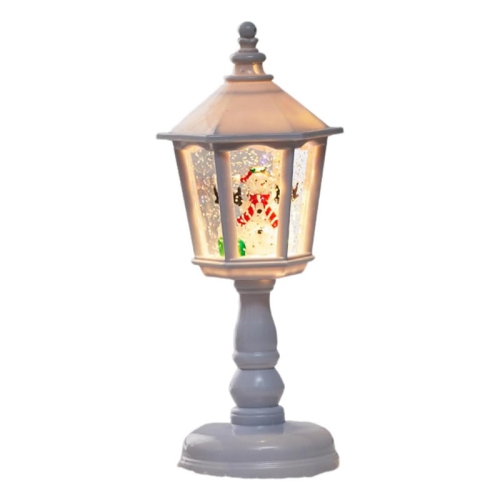 1-pcs Santa Claus Table Lamp Night Light with Hexagonal Cone Lampshade for Party Decoration Christmas Ornament