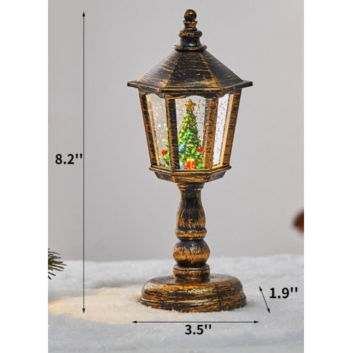 1-pcs Santa Claus Table Lamp Night Light with Hexagonal Cone Lampshade for Party Decoration Christmas Ornament