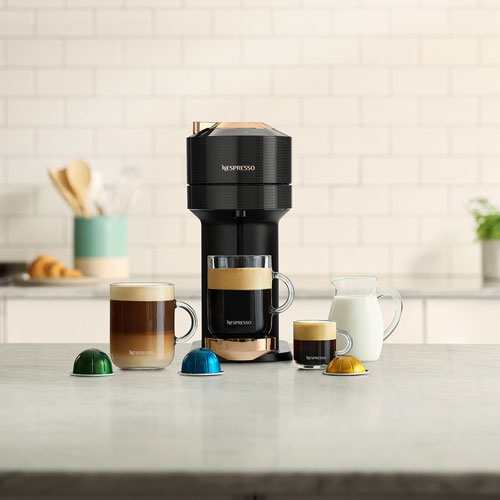 Brand New - Nespresso Vertuo Next Coffee and Espresso Machine by De'Longhi - Black/Rose