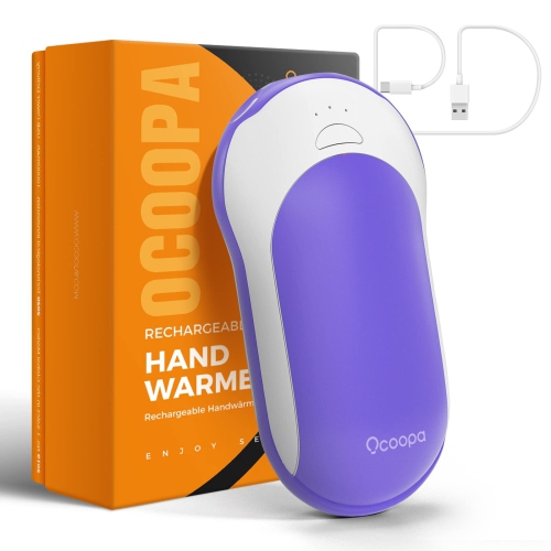 OCOOPA Fast-Charging Hand Warmers, 10000mAh Rechargeable Handwarmer with PD & QC 3.0 Heating time 15 Hrs Perfect for Outdoor Winter Gift