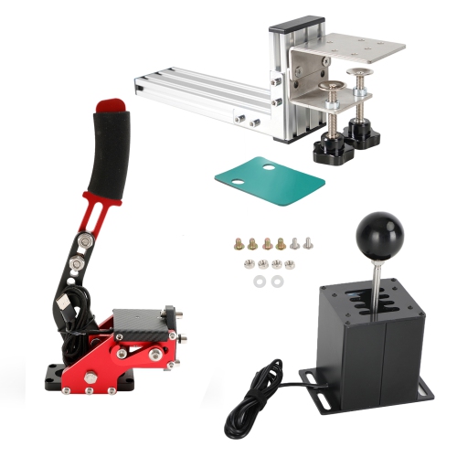 USB Handbrake with L Clip and 7+R H Shifter for Logitech G25 G27 G29 Racing Game