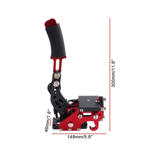 14Bit PS4/PS5 USB3.0 SIM Handbrake for Racing Games Steering Wheel Stand G29 Red