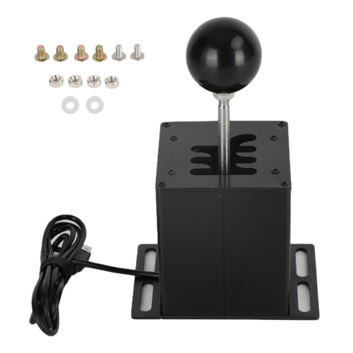 6+R USB Simulator H Gear shifter for Logitech G29 G920 Steering Wheel PC Black