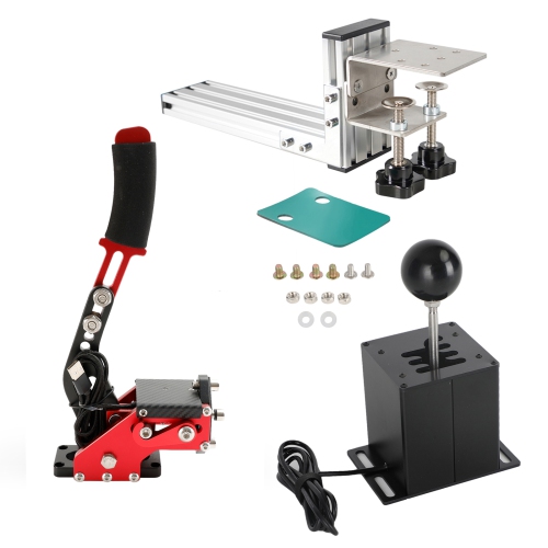 USB Handbrake with L Clip and 6+R H Shifter for Logitech G25 G27 G29 Racing Game