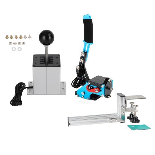 Frein à main USB avec pince en L et levier de vitesses 7+R H pour jeu de course G25 G27 G29 de Logitech