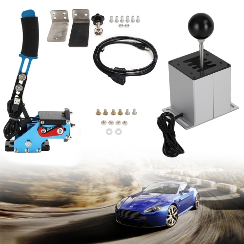 Frein à main USB avec pince et levier de vitesses 7+R H pour volant G29 G920 de Logitech