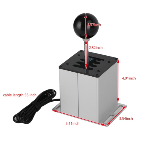 Frein à main USB avec pince et levier de vitesses 7+R H pour volant G29 G920 de Logitech