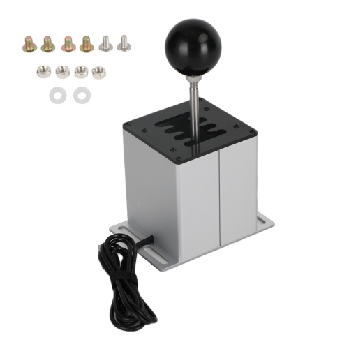 7+R USB Simulator H Gear shifter for Logitech G29 G920 Steering Wheel PC White
