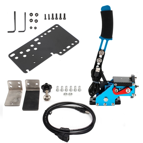14Bit USB Handbrake for Racing Games Steering Wheel Stand G27/G29 G920 PC Blue