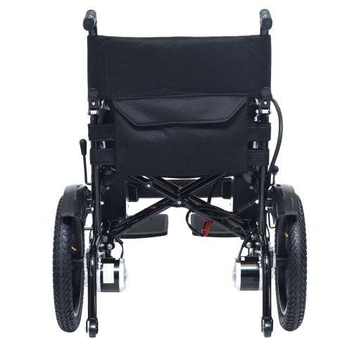 Electric Battery Light Power Wheelchair, 280 lb Weight Capacity Riedes on All-Terrain, Safe Aviation Cruise Travel with Lithium Battery - Black Frame