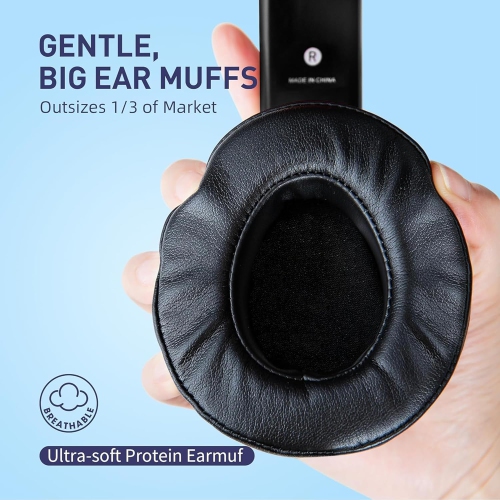 Oececa Wired Headphones with Microphone, Foldable Corded Stereo Headsets with Volume Control for Adults 3.5mm for Computers, Chromebooks, Laptop,