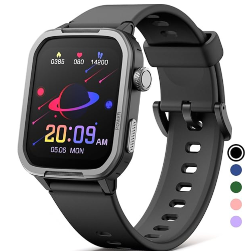 Kids Smart Watch,Fitness Tracker with Heart Rate Sleep Monitor for Boys Girls,Waterproof Activity Tracker Pedometer Step Counter for Android iPhone