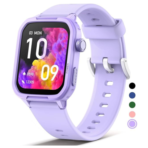 Kids Smart Watch,Fitness Tracker with Heart Rate Sleep Monitor for Boys Girls,Waterproof Activity Tracker Pedometer Step Counter for Android iPhone