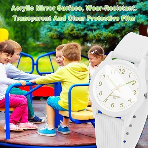 Analog Kids Watches for Girls Boys Kids Watches Learning Time 50M Waterproof Children Watch Easy to Read for Ages 4-12 Kids Great Birthday Gifts