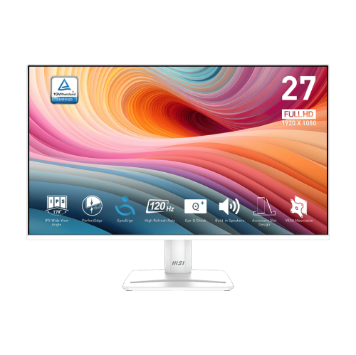 MSI  27" 1920 X 1080 (Fhd) 120Hz 1Ms (Mprt) / 4Ms (Gtg) Ips Business Monitor Tilt Adjustable (Pro Mp275W E2)