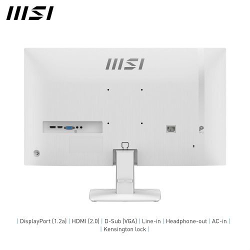 MSI 27" 1920 x 1080 120Hz 1ms (MPRT) / 4ms (GTG) IPS Business Monitor Tilt adjustable (PRO MP275W E2)