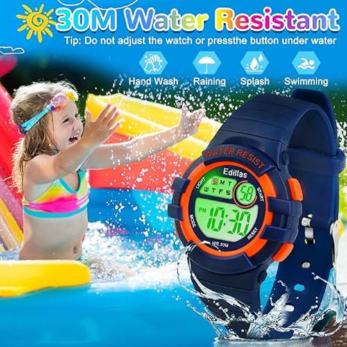 Kids Analog Watch for Girls Boys Waterproof Learning Time Wrist Watch Easy to Read Time WristWatches for Children