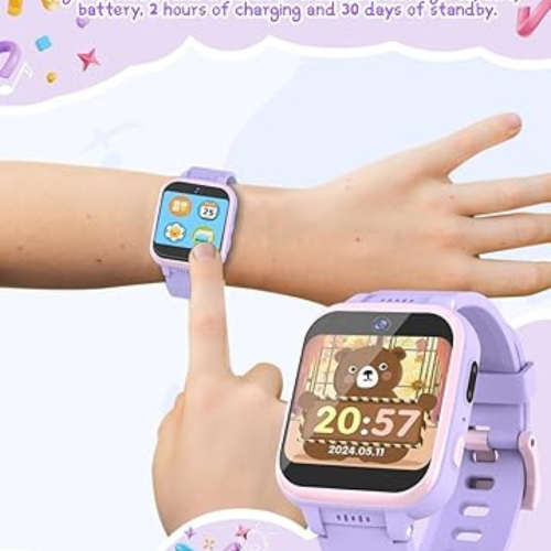Kids Smart Watch for Boys Girls, Kids Fitness Activity Tracker Watch 1.54'' Screen with Pedometer Flashlight Camera Calculator Alarm Clock 16