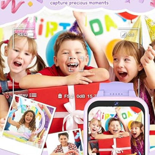 Kids Smart Watch for Boys Girls, Kids Fitness Activity Tracker Watch 1.54'' Screen with Pedometer Flashlight Camera Calculator Alarm Clock 16