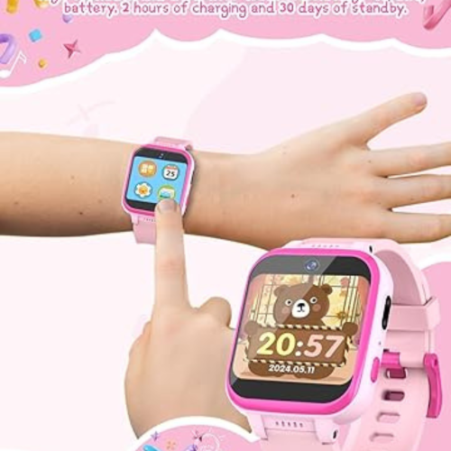 Kids Smart Watch for Boys Girls, Kids Fitness Activity Tracker Watch 1.54'' Screen with Pedometer Flashlight Camera Calculator Alarm Clock 16