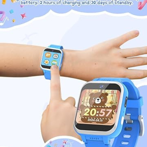 Kids Smart Watch for Boys Girls, Kids Fitness Activity Tracker Watch 1.54'' Screen with Pedometer Flashlight Camera Calculator Alarm Clock 16