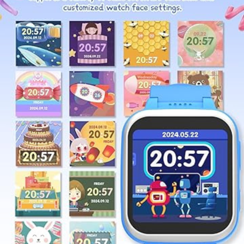 Kids Smart Watch for Boys Girls, Kids Fitness Activity Tracker Watch 1.54'' Screen with Pedometer Flashlight Camera Calculator Alarm Clock 16