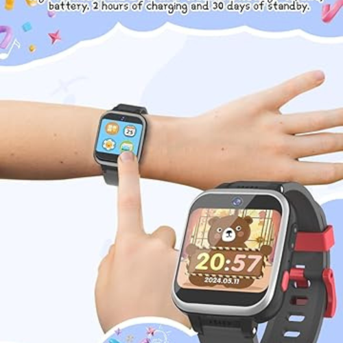 Kids Smart Watch for Boys Girls, Kids Fitness Activity Tracker Watch 1.54'' Screen with Pedometer Flashlight Camera Calculator Alarm Clock 16