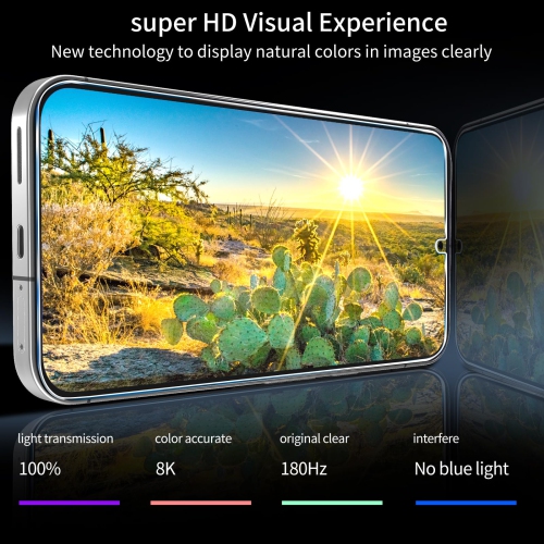 3 Pack Glass Screen Protector for Google Pixel 9, Ultrasonic Fingerprint Unlock, HD Clear Case Friendly Tempered Glass for Google Pixel 9 Screen