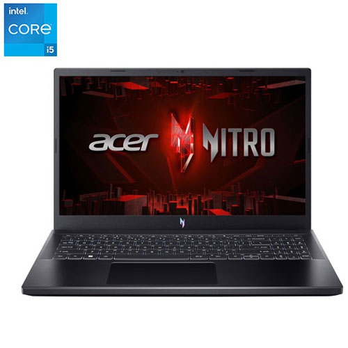 Acer Nitro V 15.6" Gaming Laptop - Black (Intel Core i5-13420H/16GB RAM/512GB SSD/RTX 2050/Windows 11) by ACER - Refurbished condition - CA$829.99
