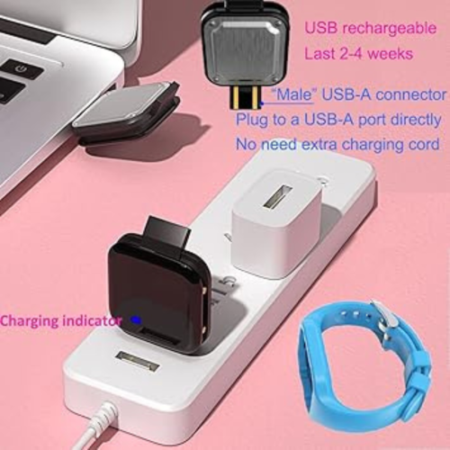 Vibrating Alarm Watch, Water Resistant Potty Training Watch Rechargeable Medical Reminder Watch with Timer and 15 Daily Alarms