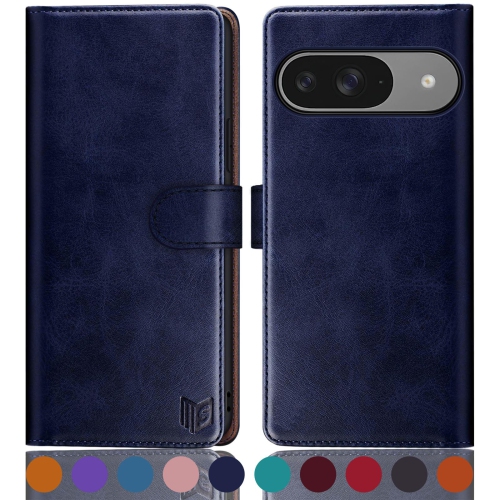 Google Pixel 9 5G/Google Pixel 9 Pro 6,3 Étui portefeuille avec porte-carte de crédit anti-RFID, Flip Book PU Étui protecteur en cuir Femmes pour