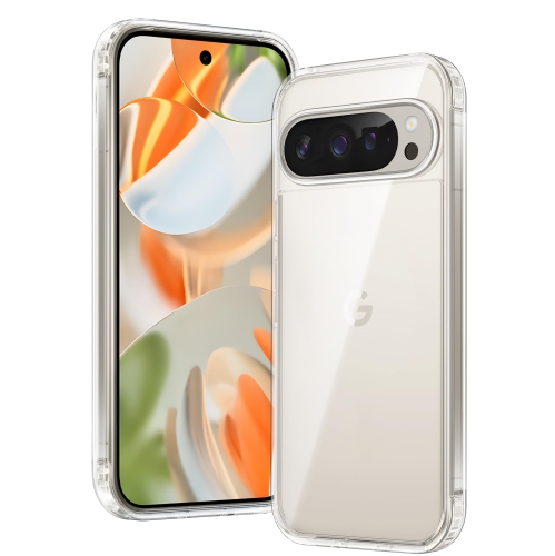 Google Pixel 9 Case: Pixel 9 Pro Non-Yellowing Clear Slim Case | Rugged Anti-Drop Shockproof Scratch Protective Thin Transparent Crystal Cell Phone